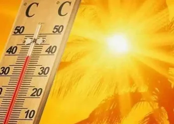 صورة لضوء الشمس وترمومتر