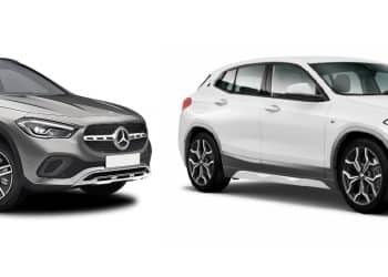 سيارة مرسيدس بنز GLA و سيارة بي ام دبليو X2