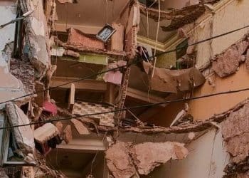 انهيار عقار الإسكندرية