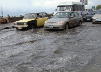 سقوط الأمطار بالاسكندرية