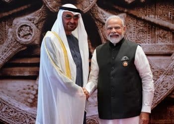 رئيس الإمارات زايد ومودي